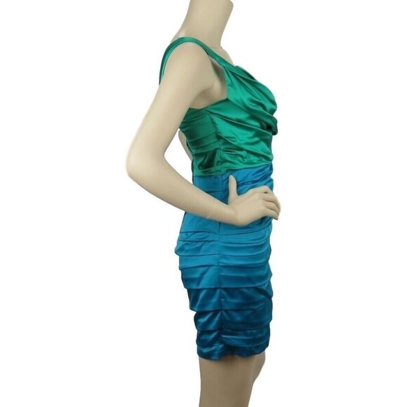 Womens Dress Size 4 Rouched Sleeveless V Neck Express - Picture 5 of 11